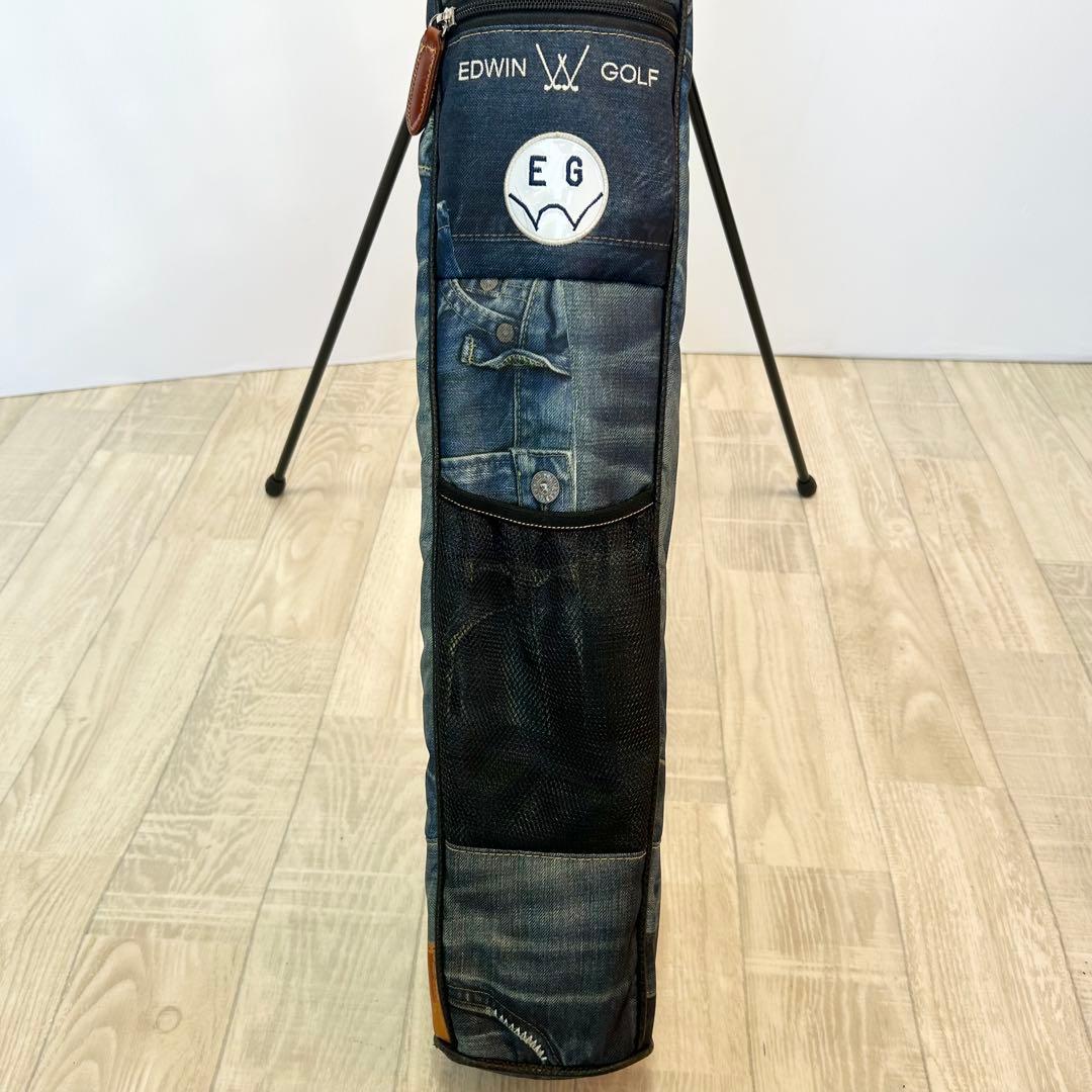 EDWIN GOLF デニム柄セルフスタンド式キャディバッグ