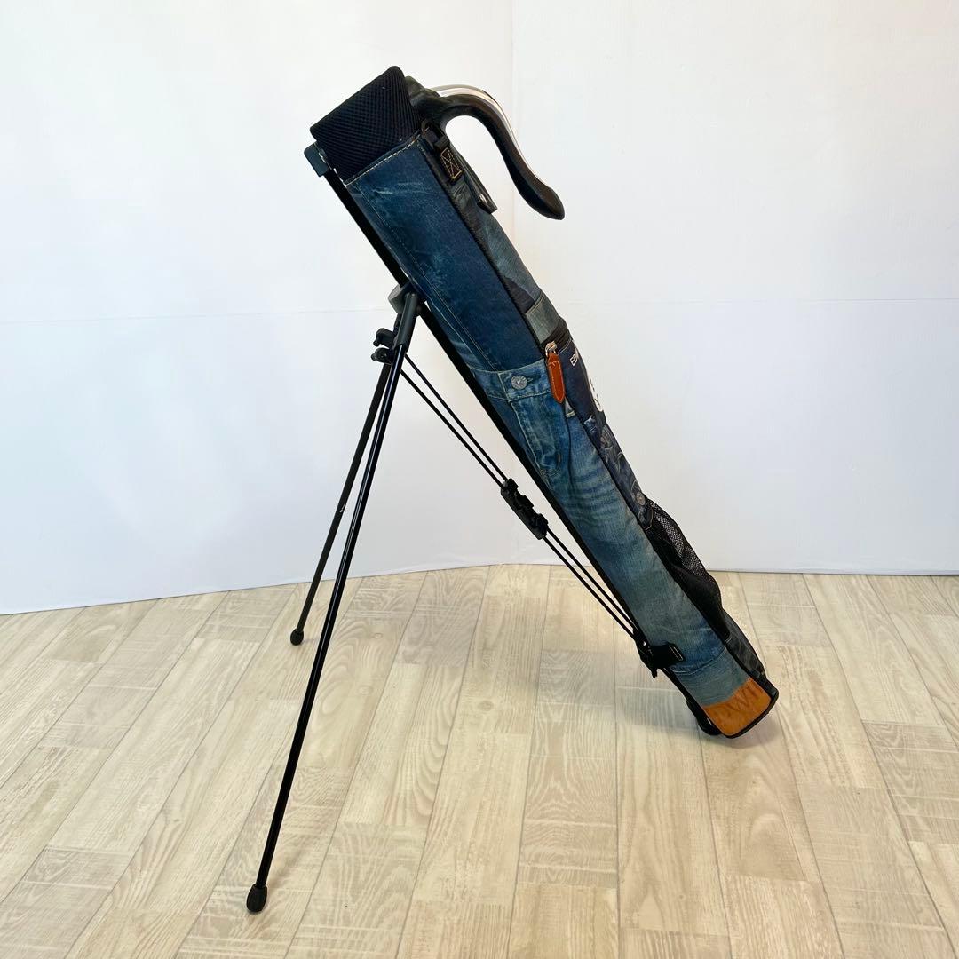 EDWIN GOLF デニム柄セルフスタンド式キャディバッグ