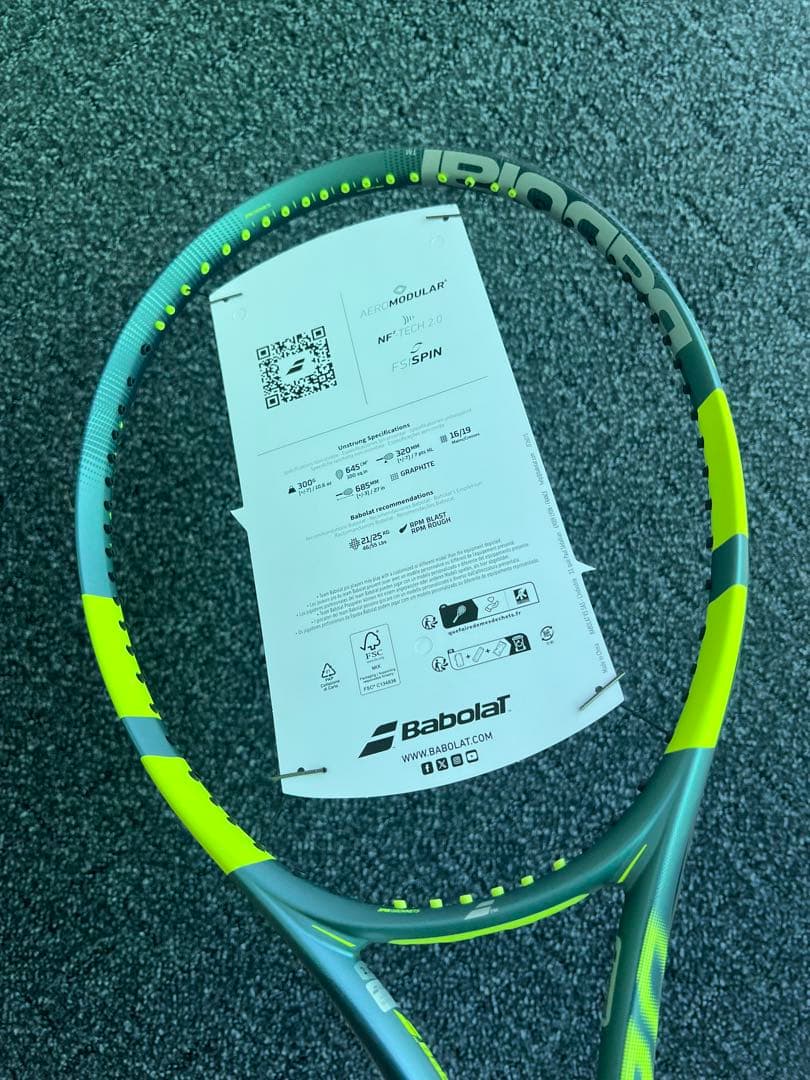 Babolat 2026ピュアアエロG2 新品国内正規品　実測値303g