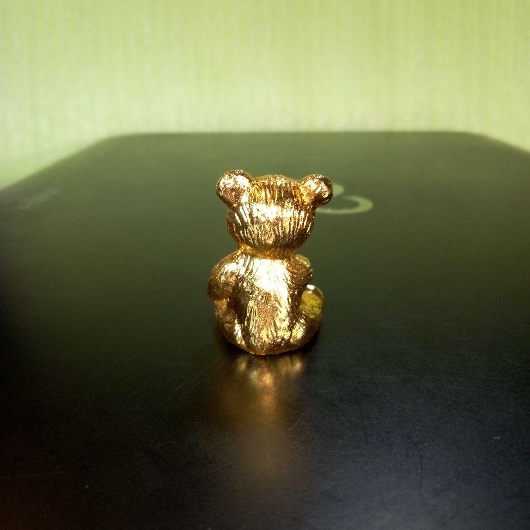 金属製と思われるゴールドクマの置物　インテリア　オブジェ　ディスプレイ　レア