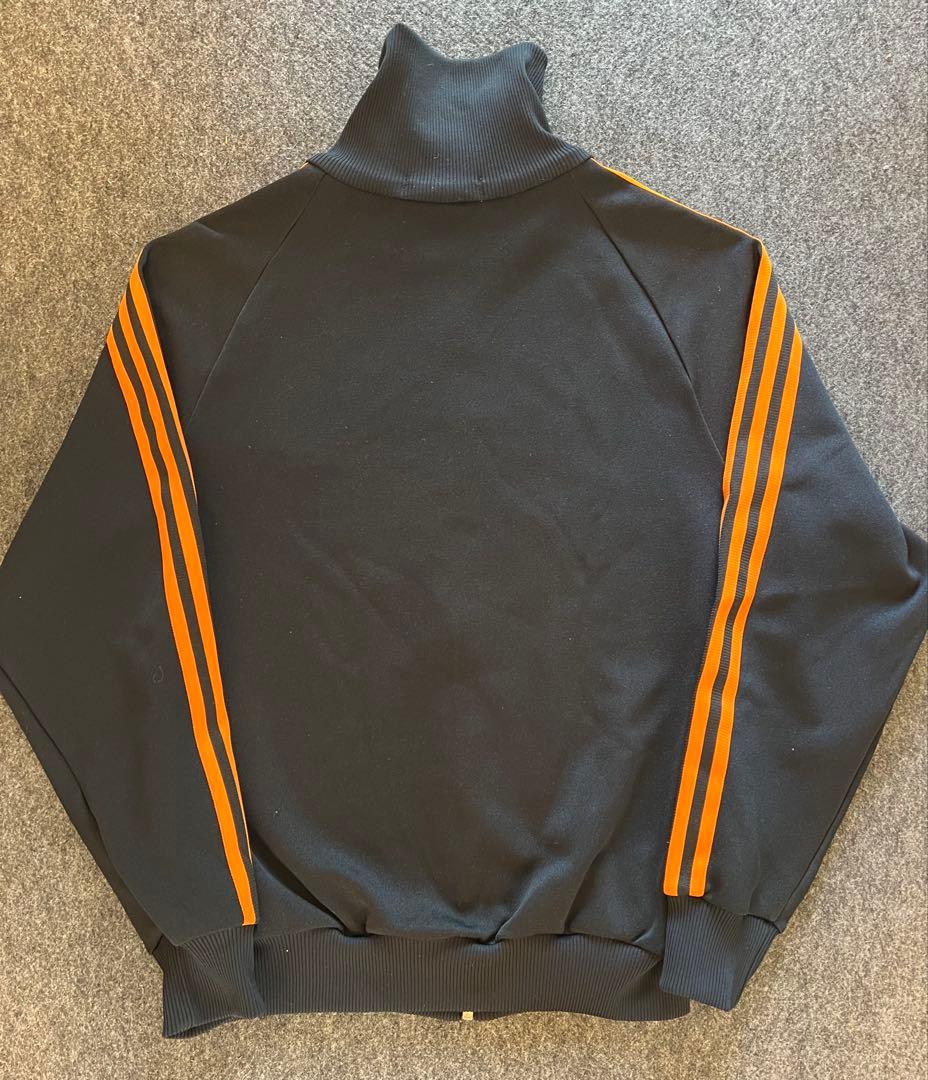 70s adidas ジャージ トラックジャケット ブラック 3号