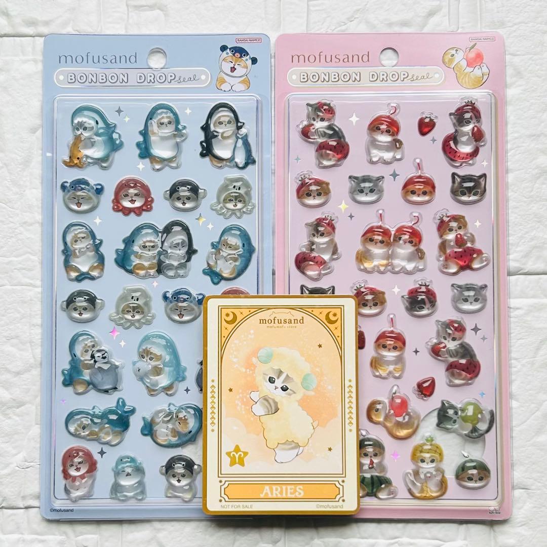 【国内正規品】　ボンボンドロップシール　モフサンド　サメ　フルーツ　ノベルティ付