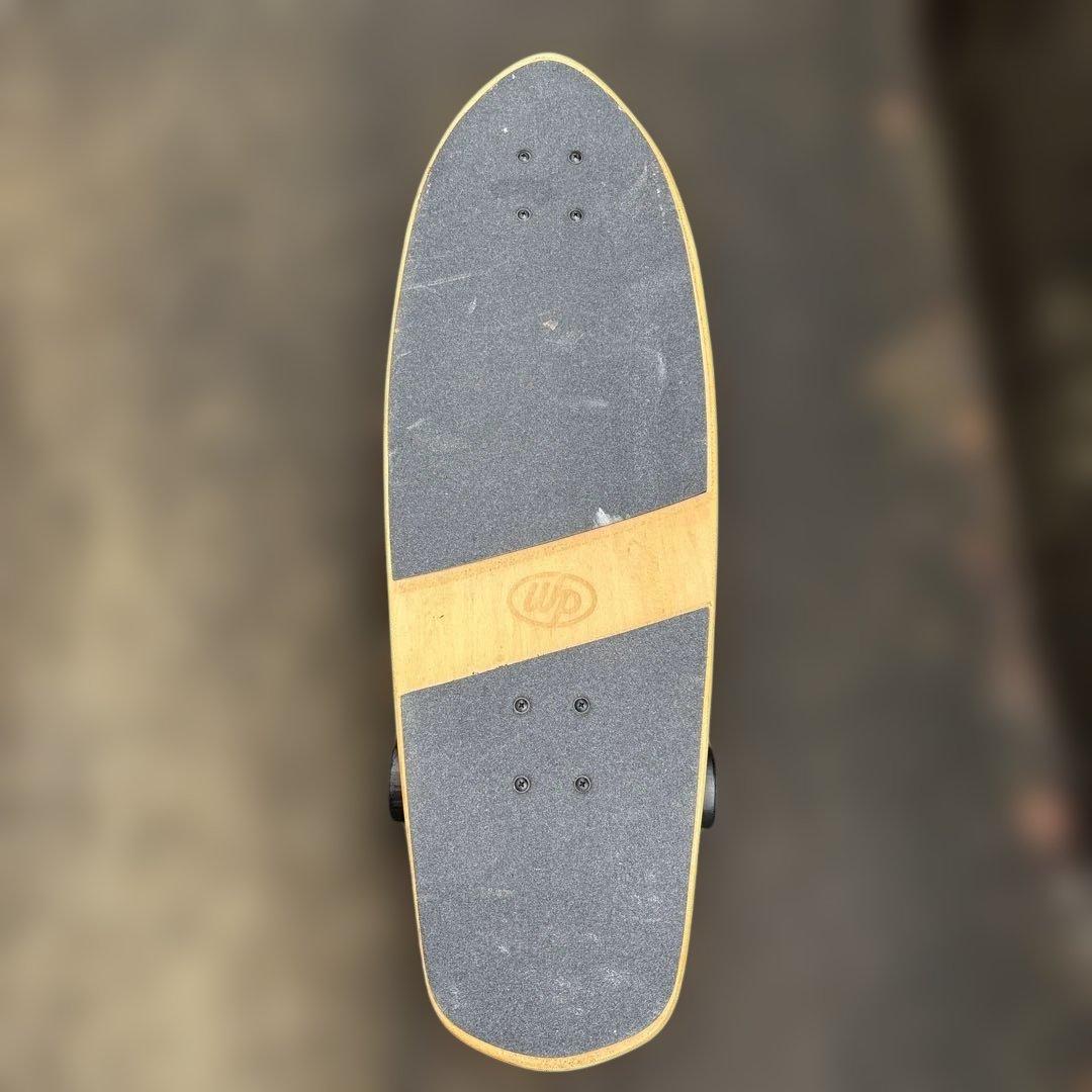 WOODY PRESS スケートボード 木製デッキ　カービング30インチ