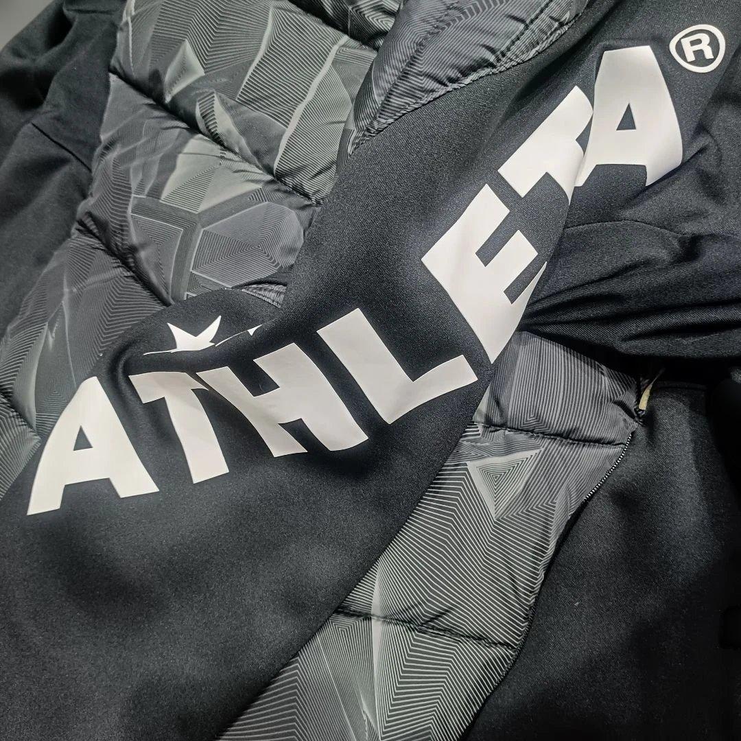 美品 ATHLETE 中綿ジャケット パンツ 上下セット S サッカー