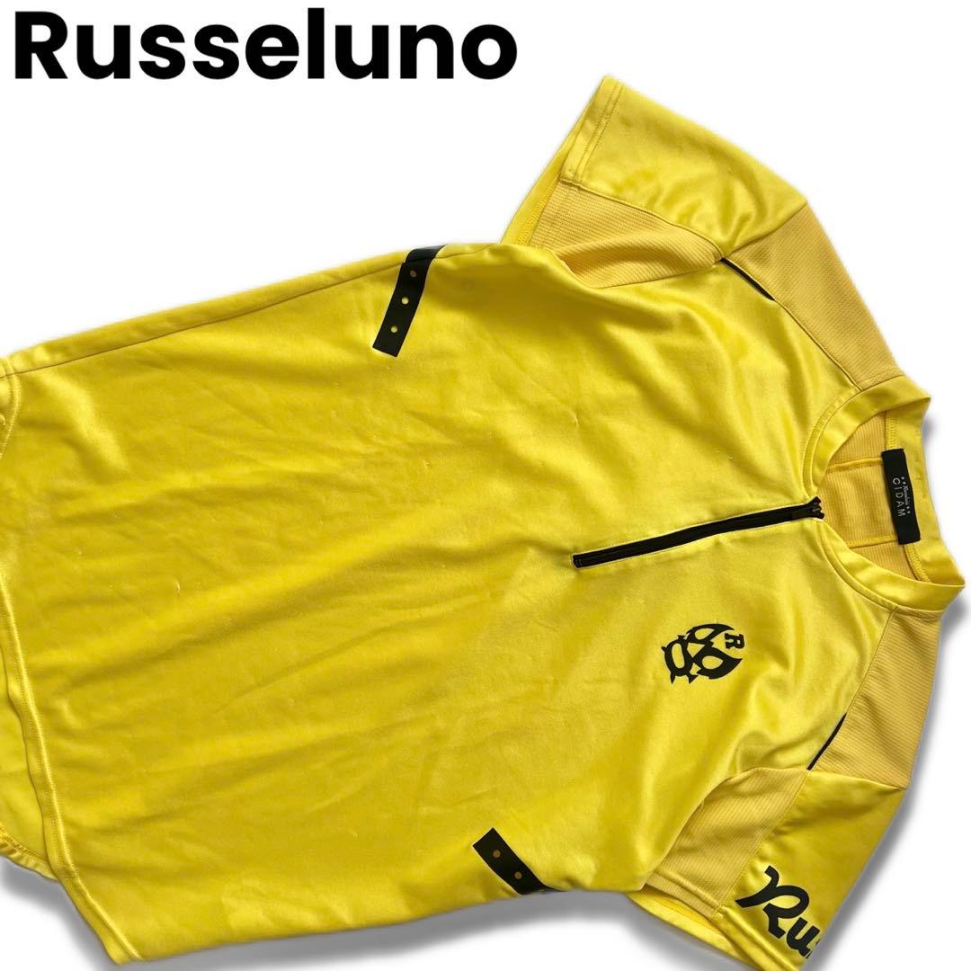 Russeluno ラッセルノ　メンズ　ルチャ　半袖シャツ　ハーフジップ　4 S