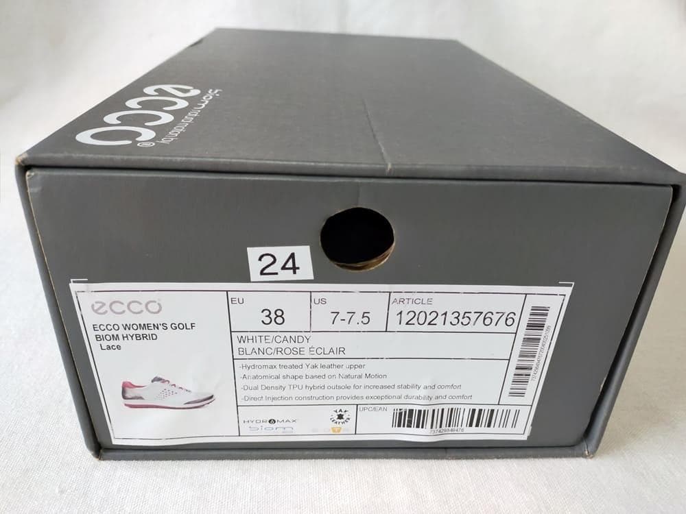 ECCO BIOM ゴルフシューズ 38 24cm ※一部難あり スニーカー