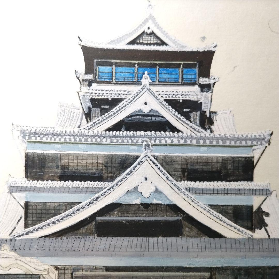 熊本城／水彩画