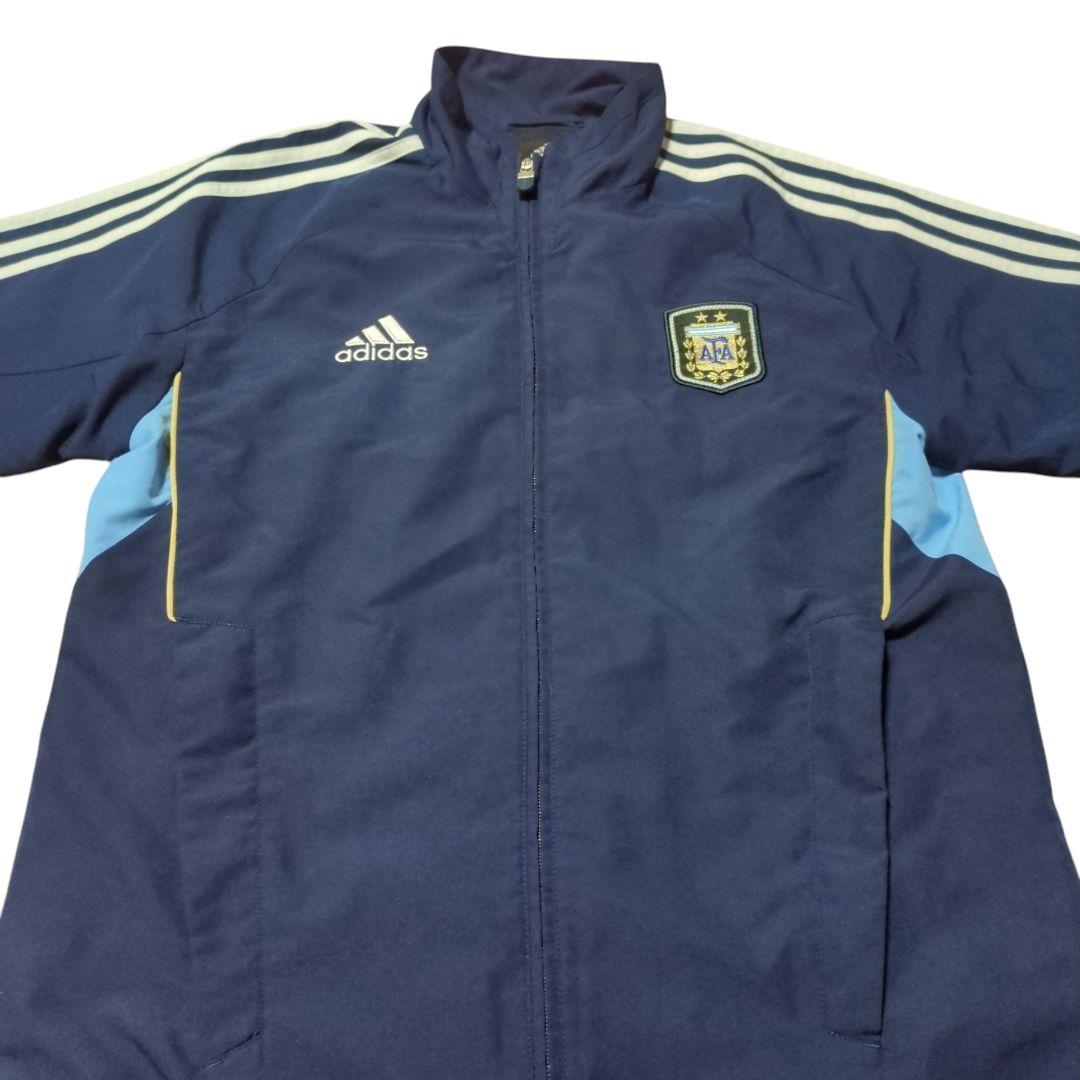 adidas アルゼンチン代表 ポリエステルジャケット 裾ドローコード付き