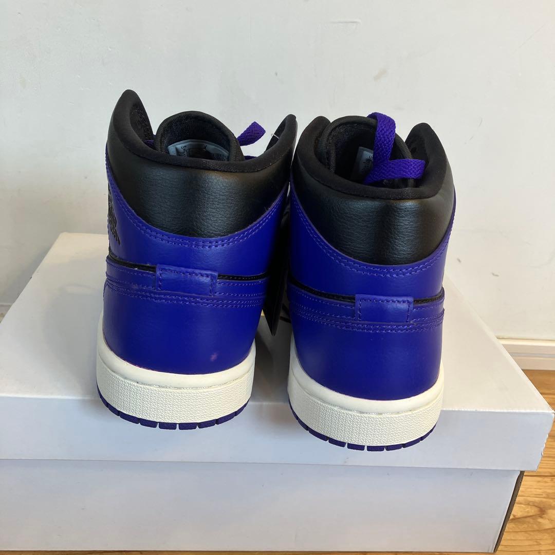 シューズ(男性用) Air Jordan 1 Mid Black Dark Concord 26cm