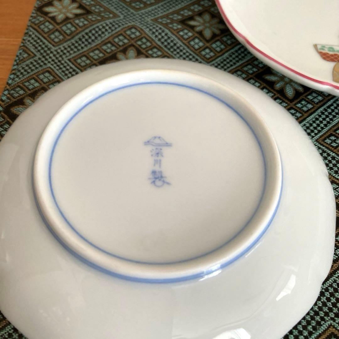 深川製磁　節句　ひな祭り　雛人形　小皿