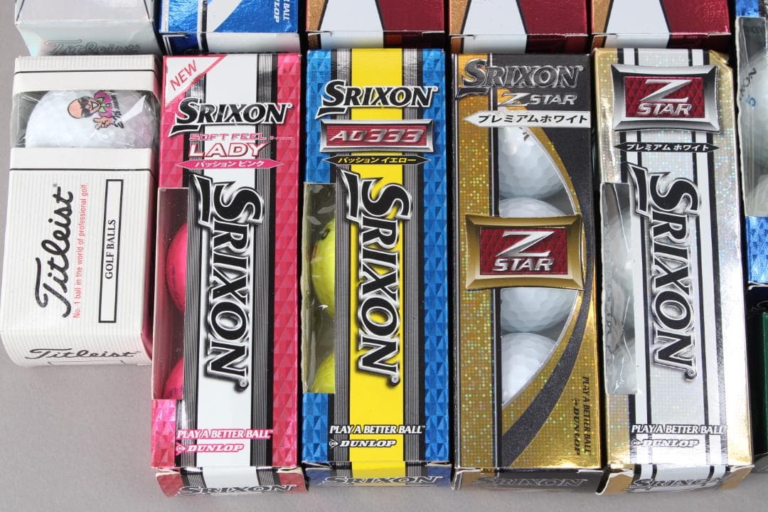 未使用/ゴルフボールまとめ売り/23箱/約68球/SRIXON他