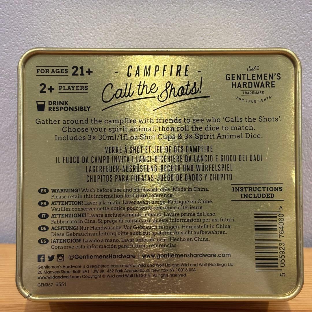 バーベキュー・調理用品 GENTLEMEN'SHARDWARECampfireCallThe Shots