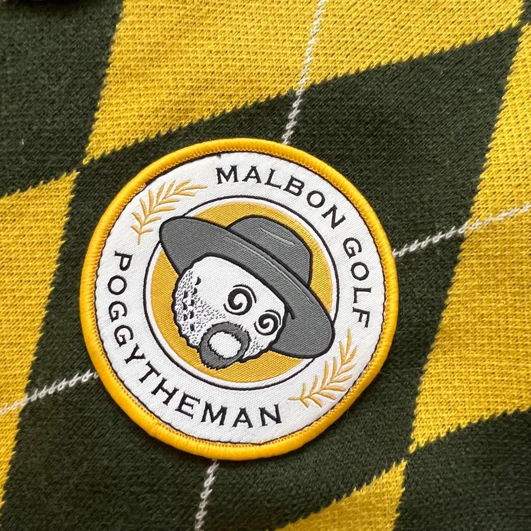 【新品】MALBON GOLF マルボンゴルフ　ニット　ベスト　メンズ　ロゴ　M