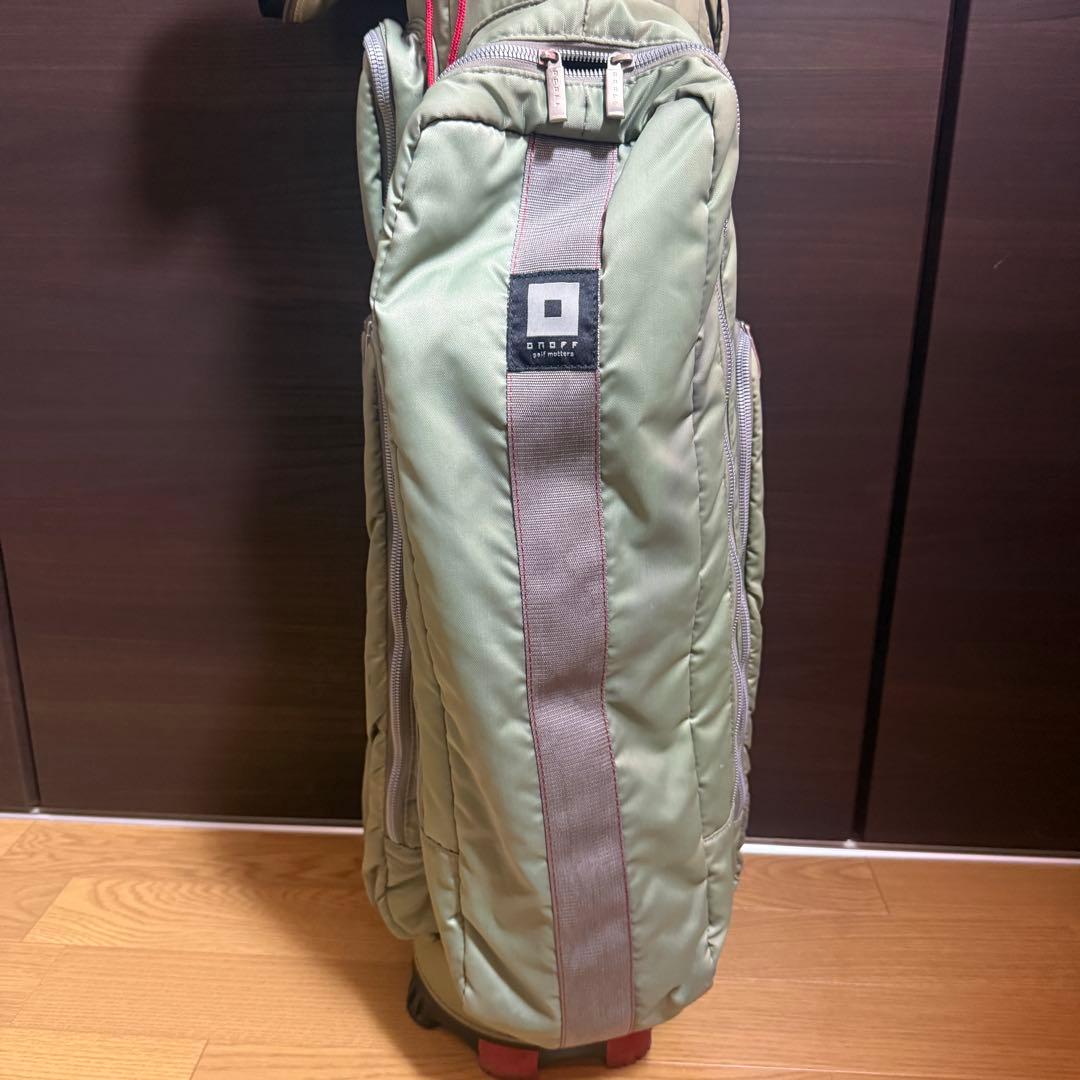onoff ライトグリーン ゴルフバッグ キャディバッグ