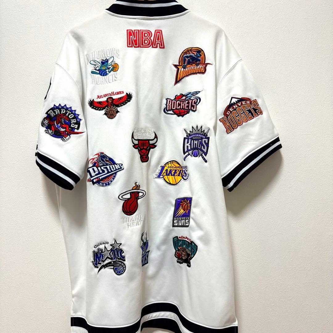 90s NBA 刺繍 ウォームアップ シャツ　2XL 全チーム