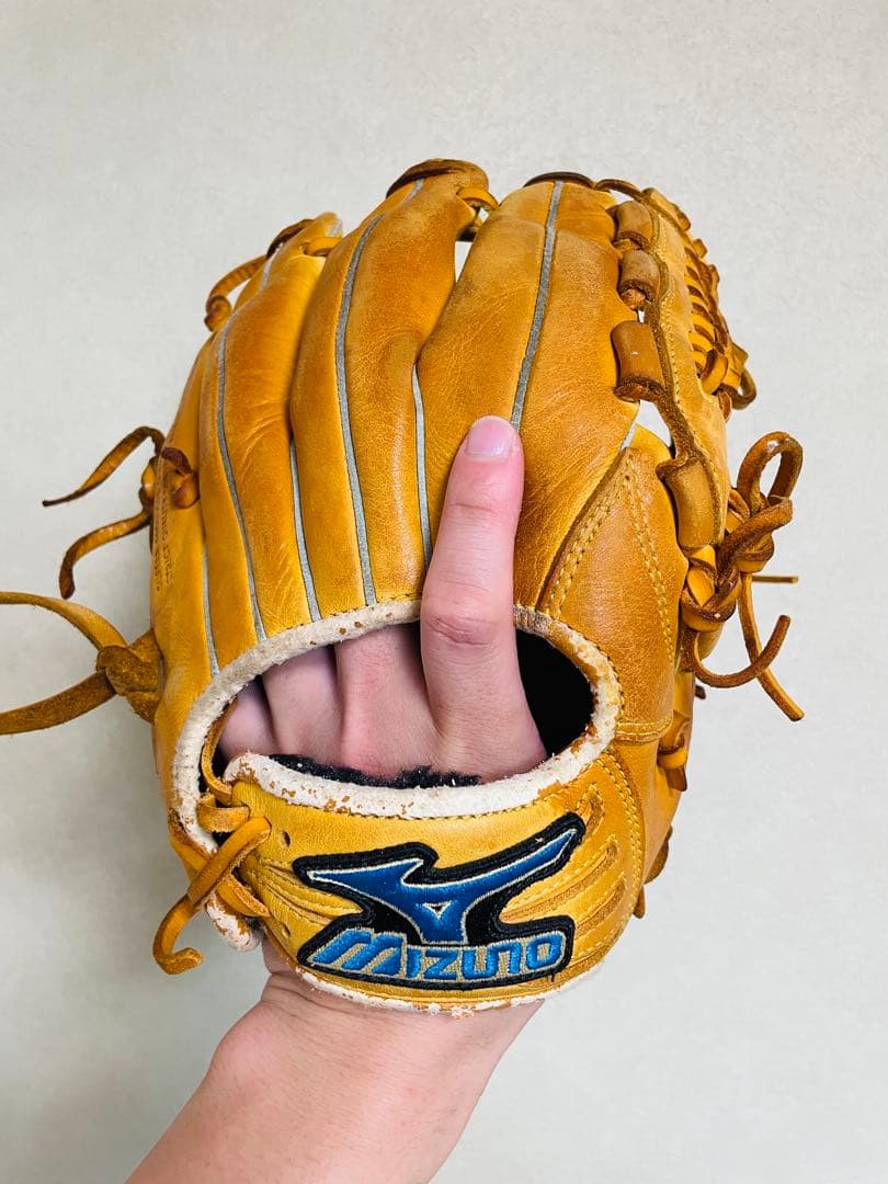 【ミズノ】Mizuno 野球 グローブ 内野手 右投げ 黄色 イエロー 軟式野球