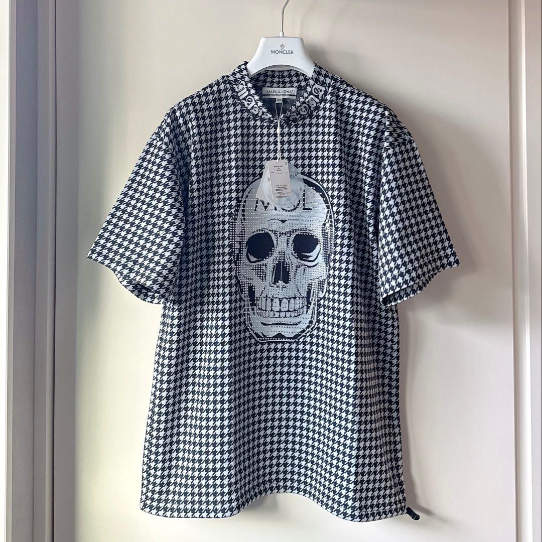 新品 ★ MARK&LONA モックネック シャツ マーク&ロナ 黒 正規品