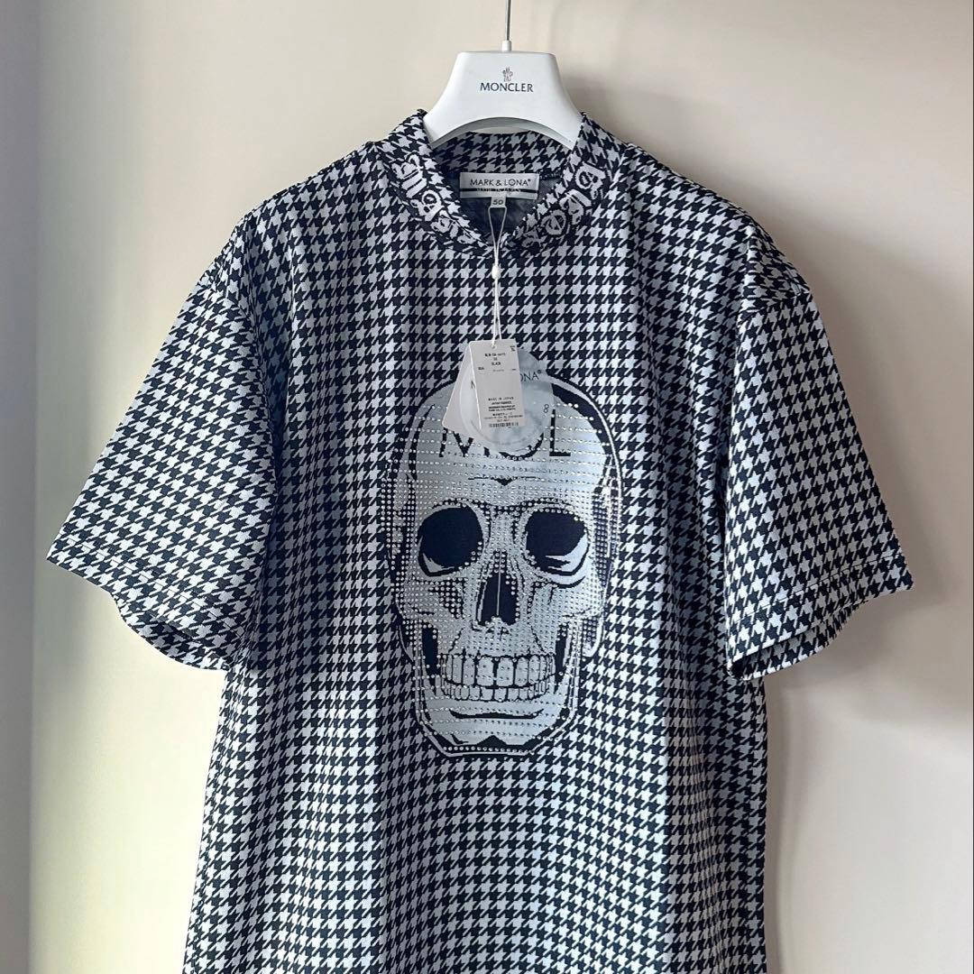 新品 ★ MARK&LONA モックネック シャツ マーク&ロナ 黒 正規品