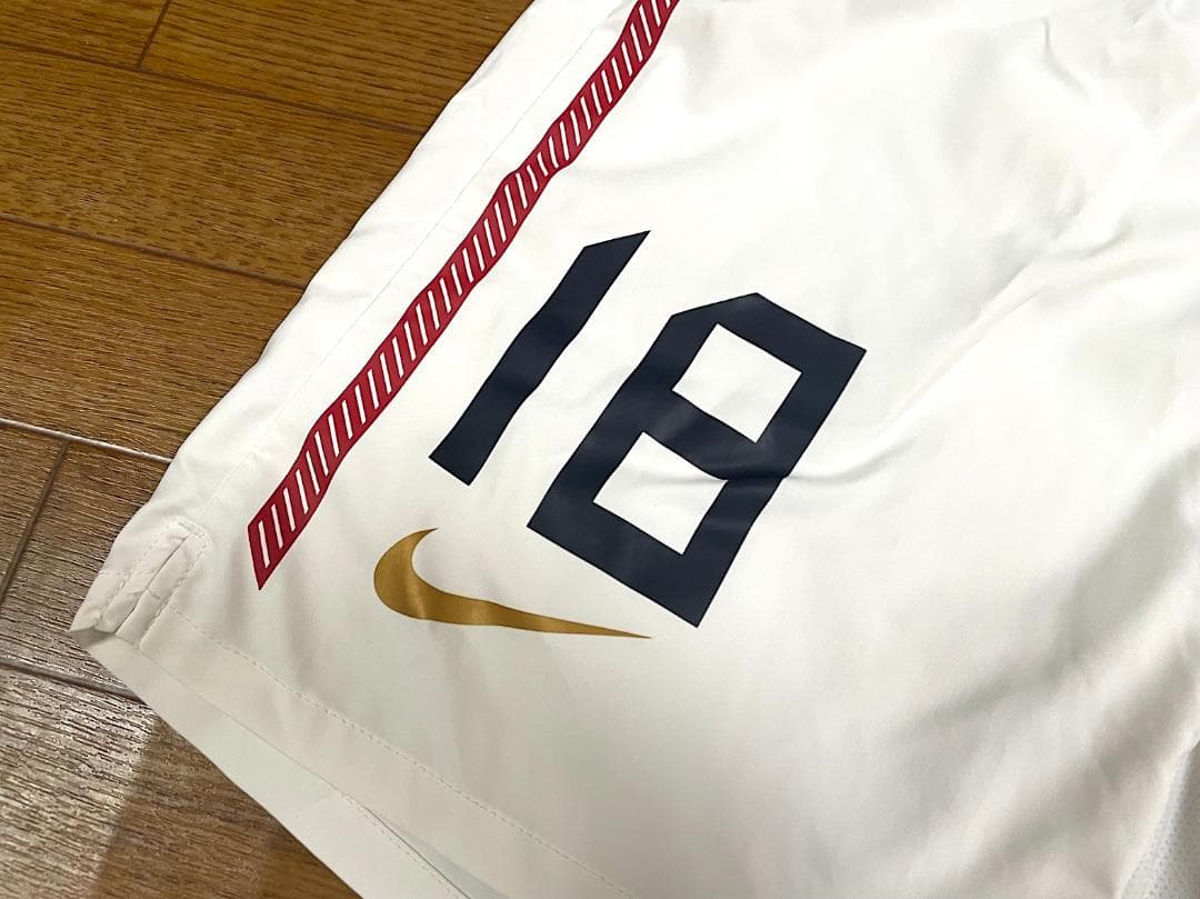 ナイキNIKE｜美品｜鹿島アントラーズ｜ オフィシャルホームゲームパンツ｜白｜L