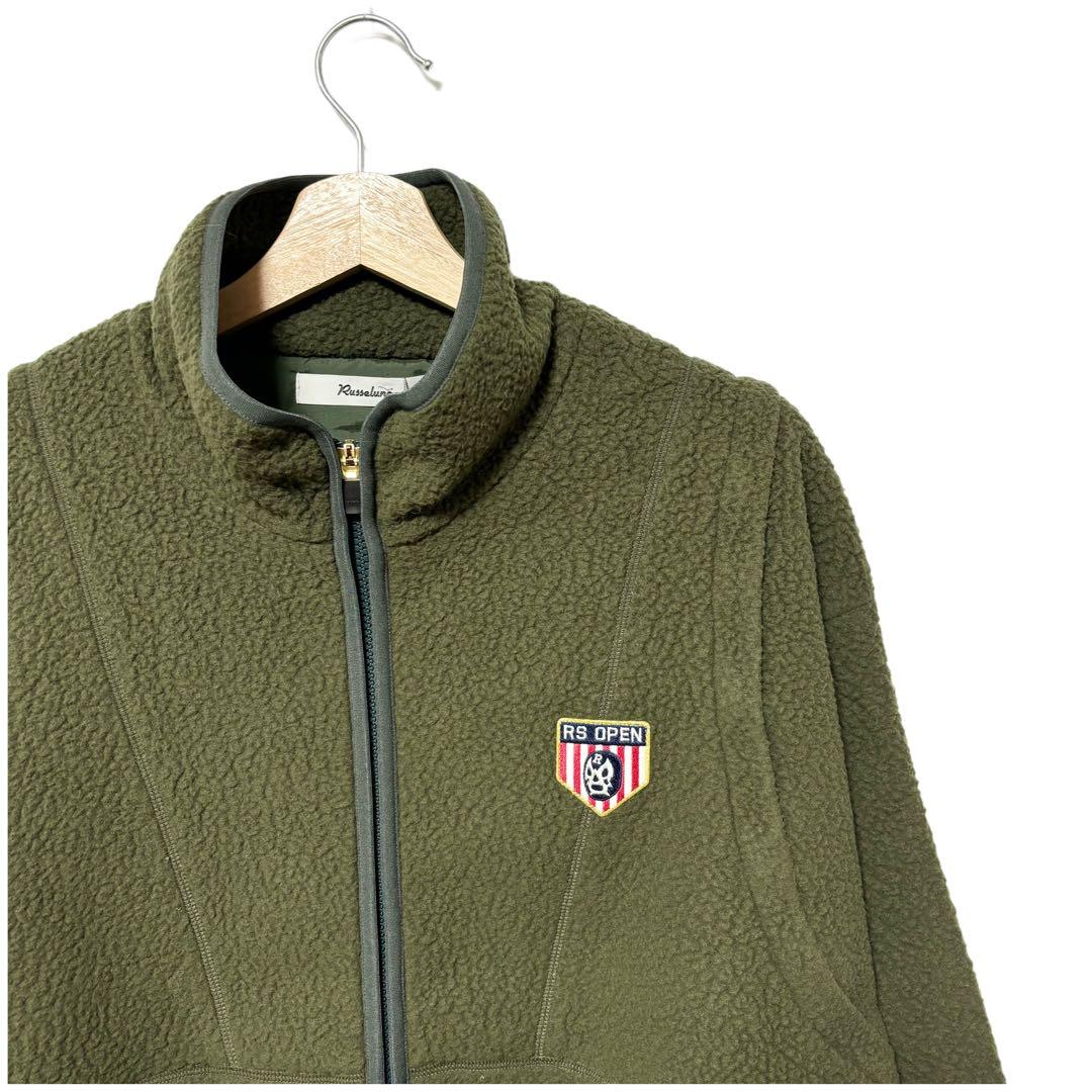 新品 ラッセルノ 2WAY ボアフリース ジャケット グリーン L 5 ベスト