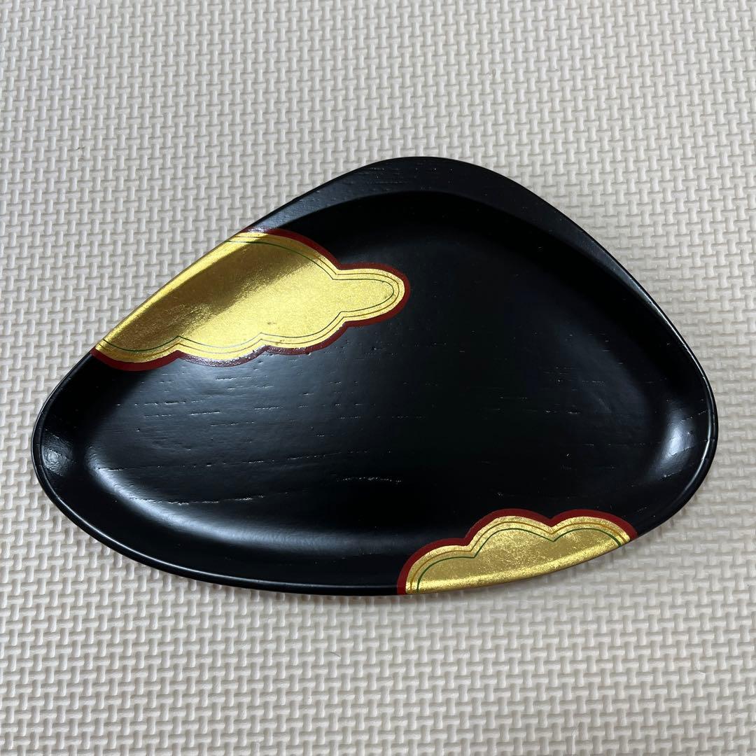 象彦　源氏雲　蛤形菓子盆　黒色朱色2枚1組　2箱