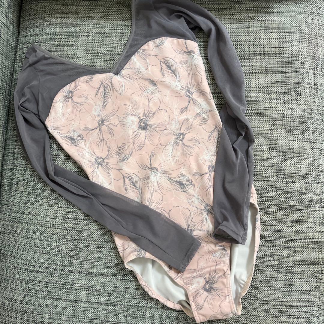 美品 stina 花柄 長袖レオタード P