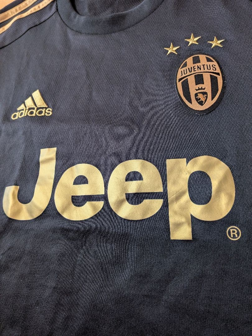 adidas 15/16Juventus ユニフォームブラック×ゴールドJeep