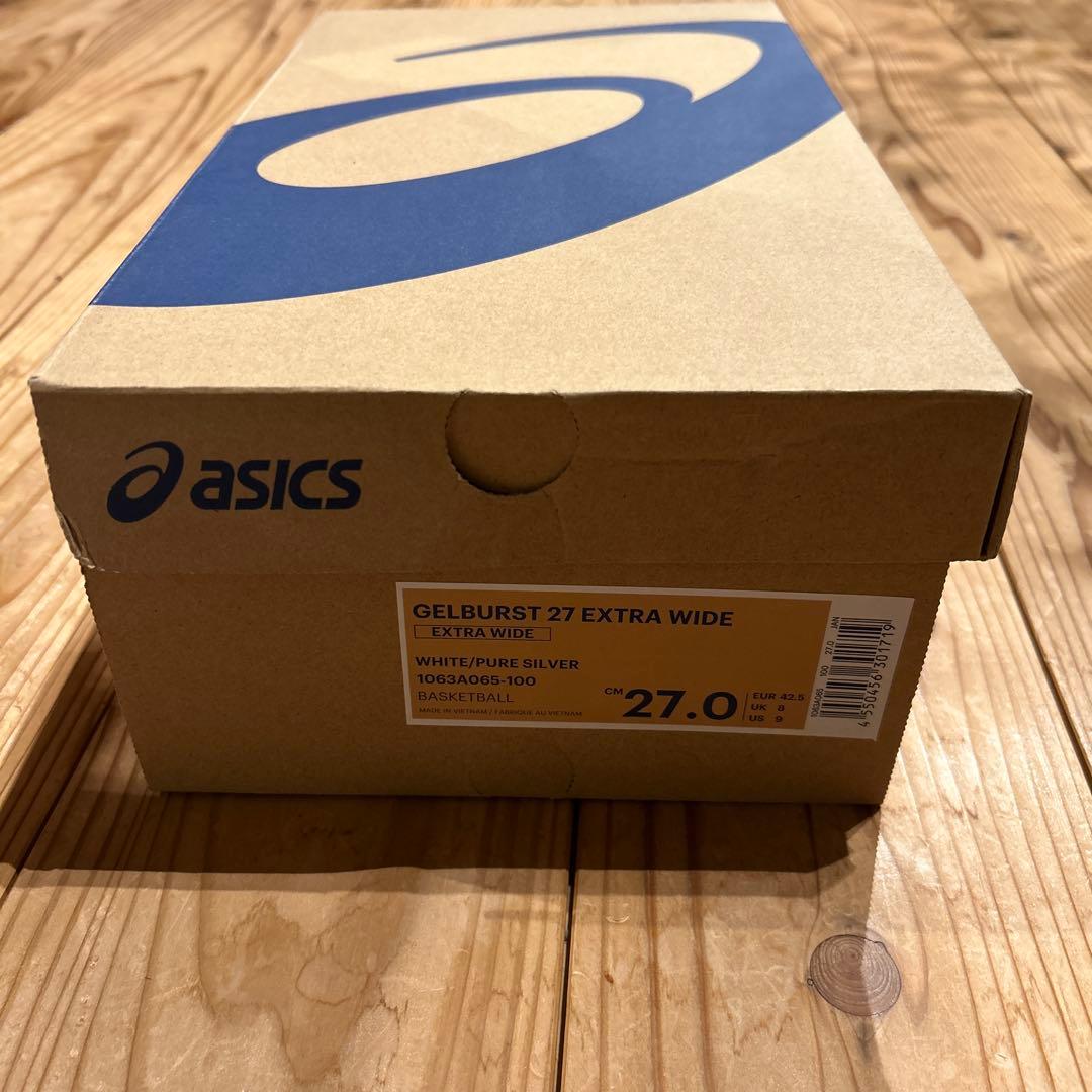シューズ(男性用) asics GELBURST 27 EXTRA WIDE 27.0cm