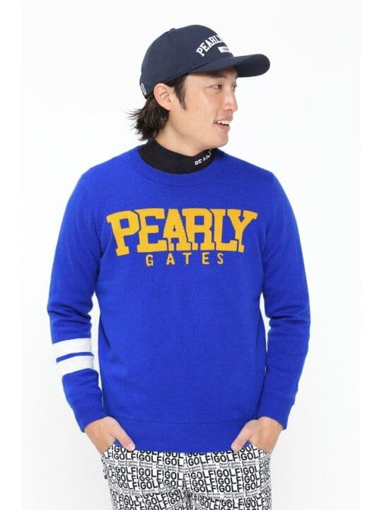 PEARLY GATES カシミヤセーター　竺*DiAPLEX ニット　防風裏地