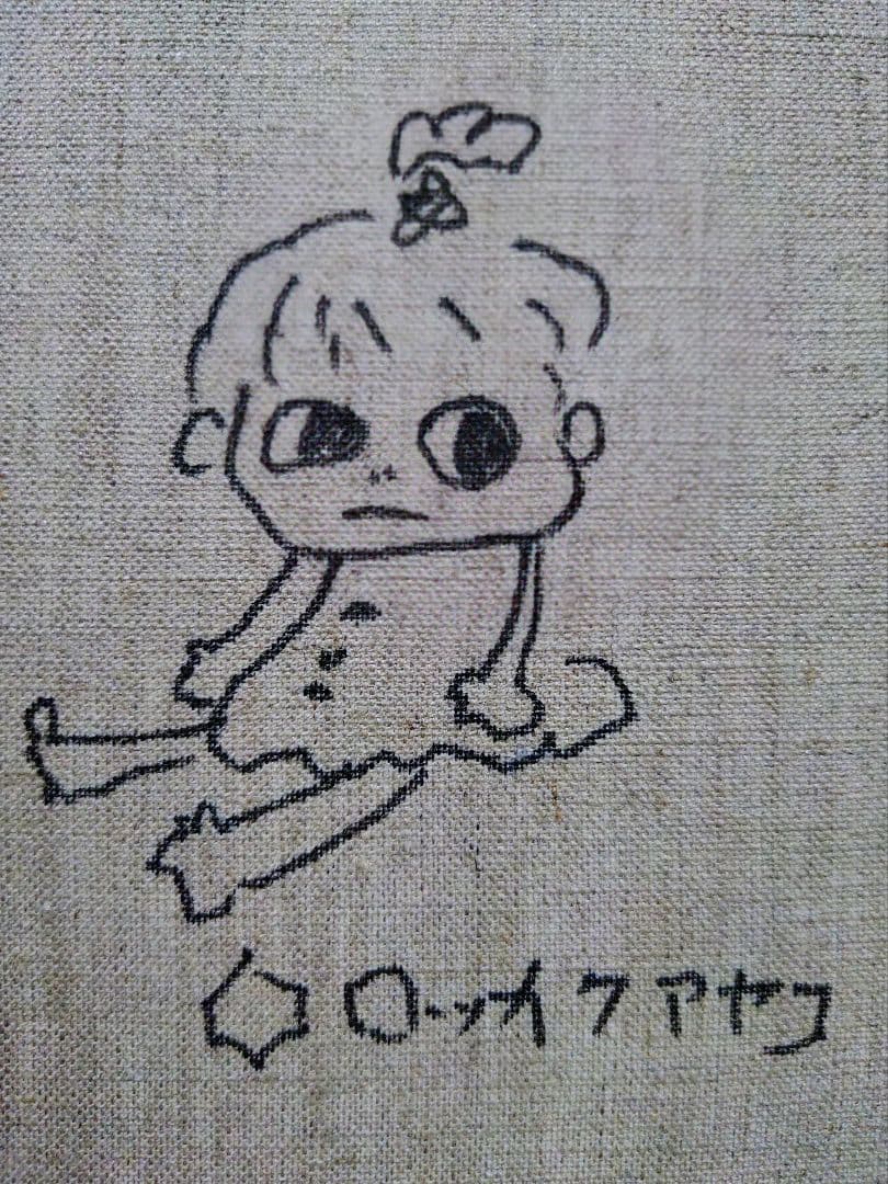 【F6号】ロッカクアヤコ　肉筆保証/表裏サイン・裏描き有り/油彩/アクリル/額縁