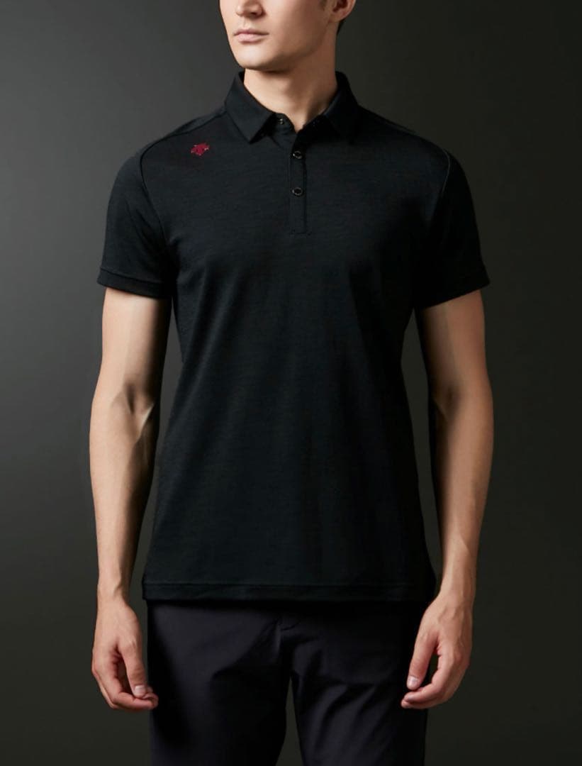 美品 DESCENTE GOLF デサント ゴルフ ポロシャツ 速乾 ストレッチ