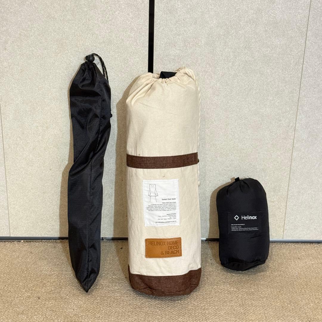 Helinox アウトドアチェア ヘッドレストフットレスト付