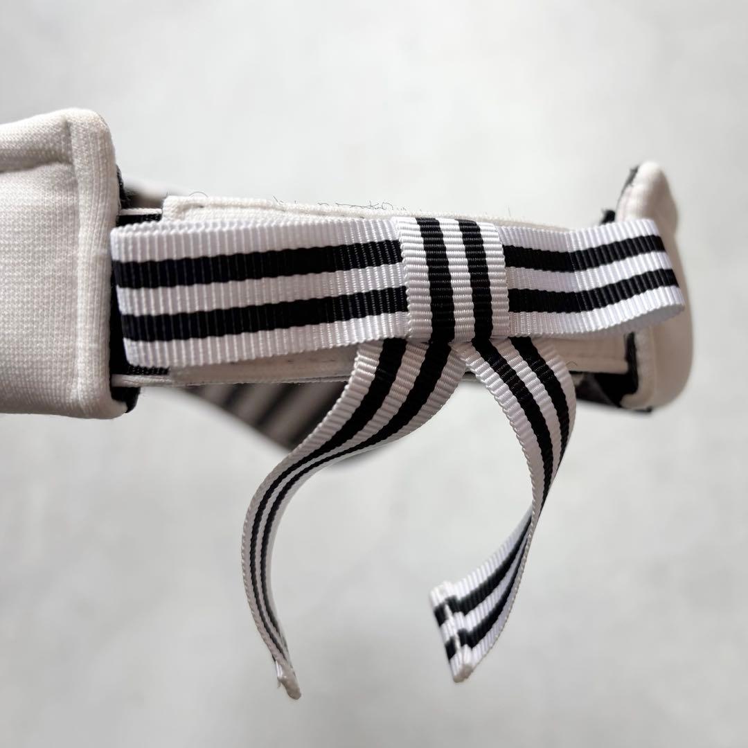 LANVIN SPORT ランバンスポール サンバイザー ロゴ ホワイト リボン