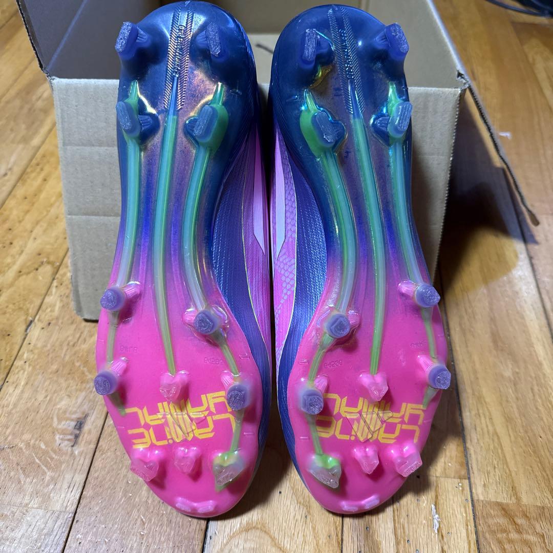 F50ヤマルモデルFG サッカーシューズ ピンク/ネイビー
