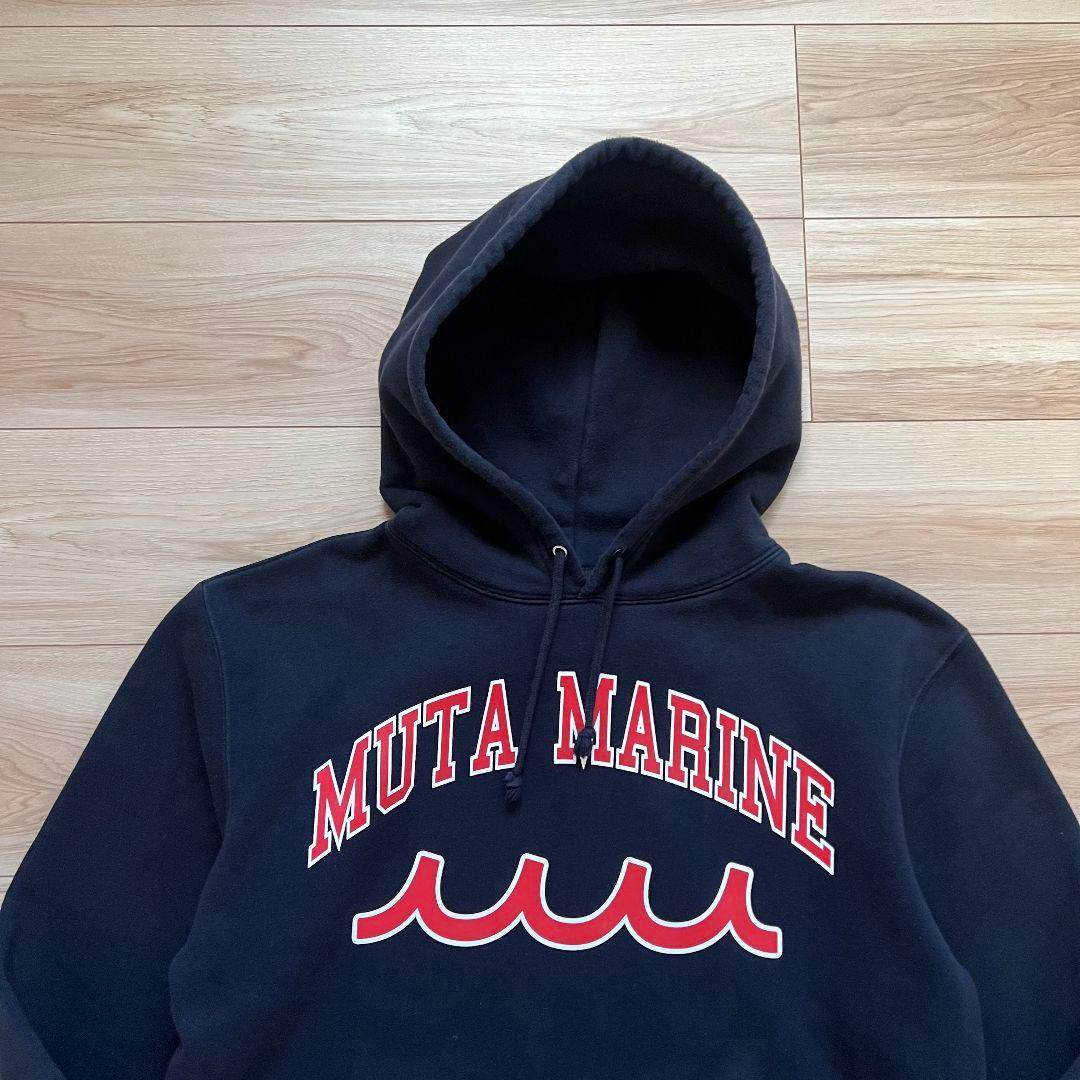 muta MARINE ムータマリン　スウェット　パーカー　裏起毛　メンズ　ロゴ