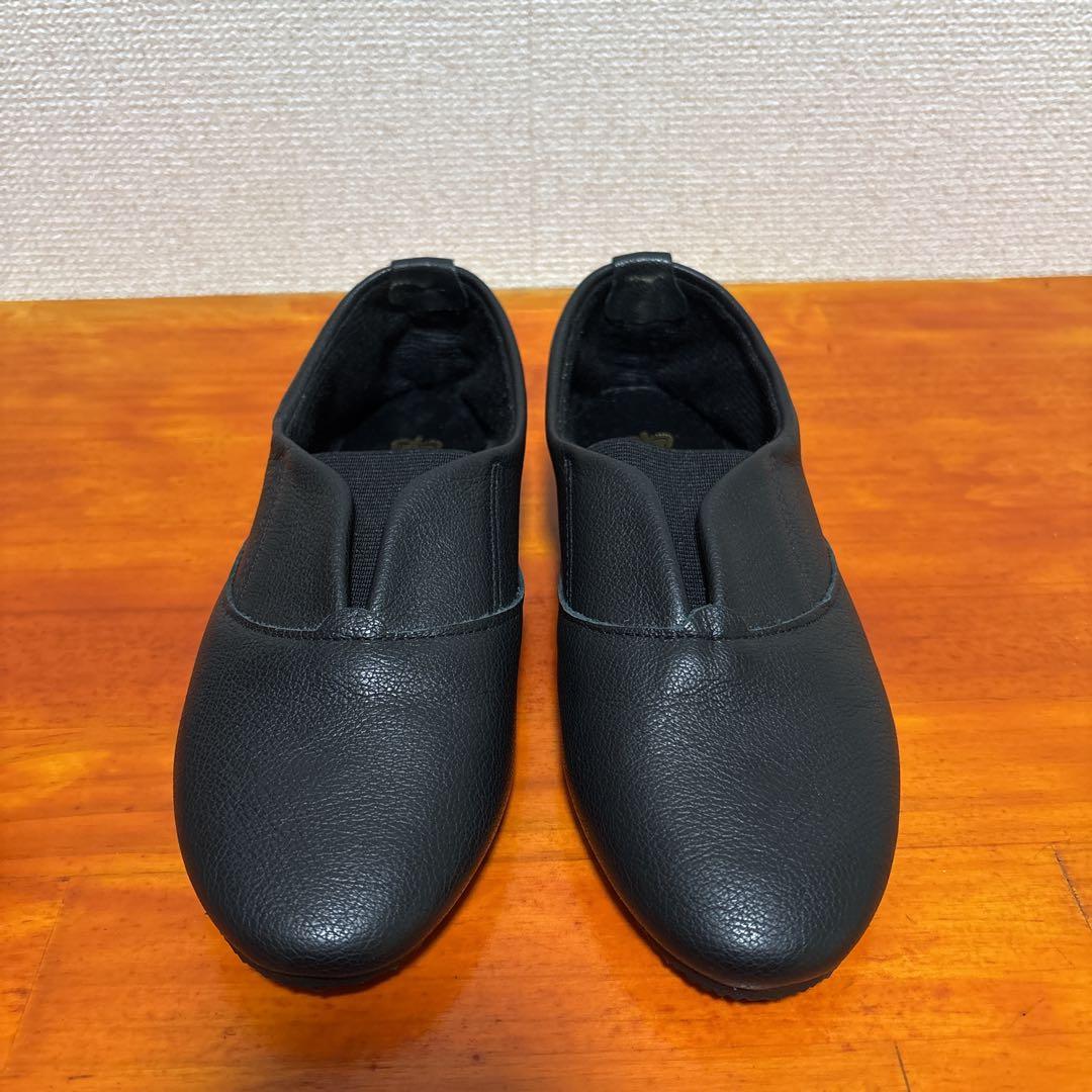 ❀美品 クラウン ジャズ レザー 4 黒 ブラック 23cm