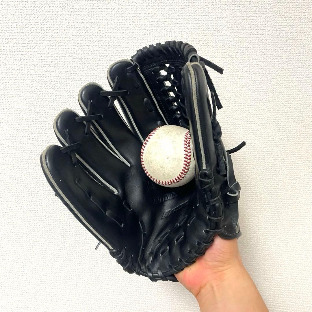 413 ミズノ ビクトリーステージ 極美品 硬式 少年 内野手用グローブ 左投げ