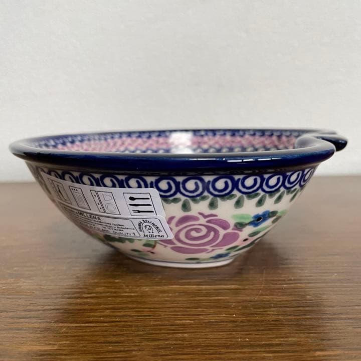 ポーリッシュポタリー　新品　りんご型ボウル