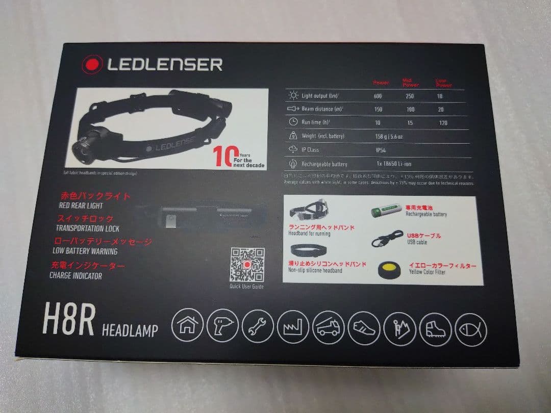 新品 LEDLENSER LEDヘッドランプ H8R 10周年 特別仕様