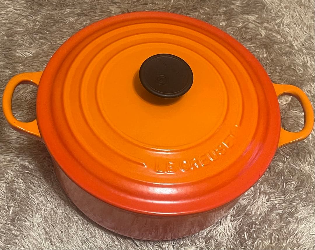 LE CREUSET ル・クルーゼ オレンジ 20cm両手鍋
