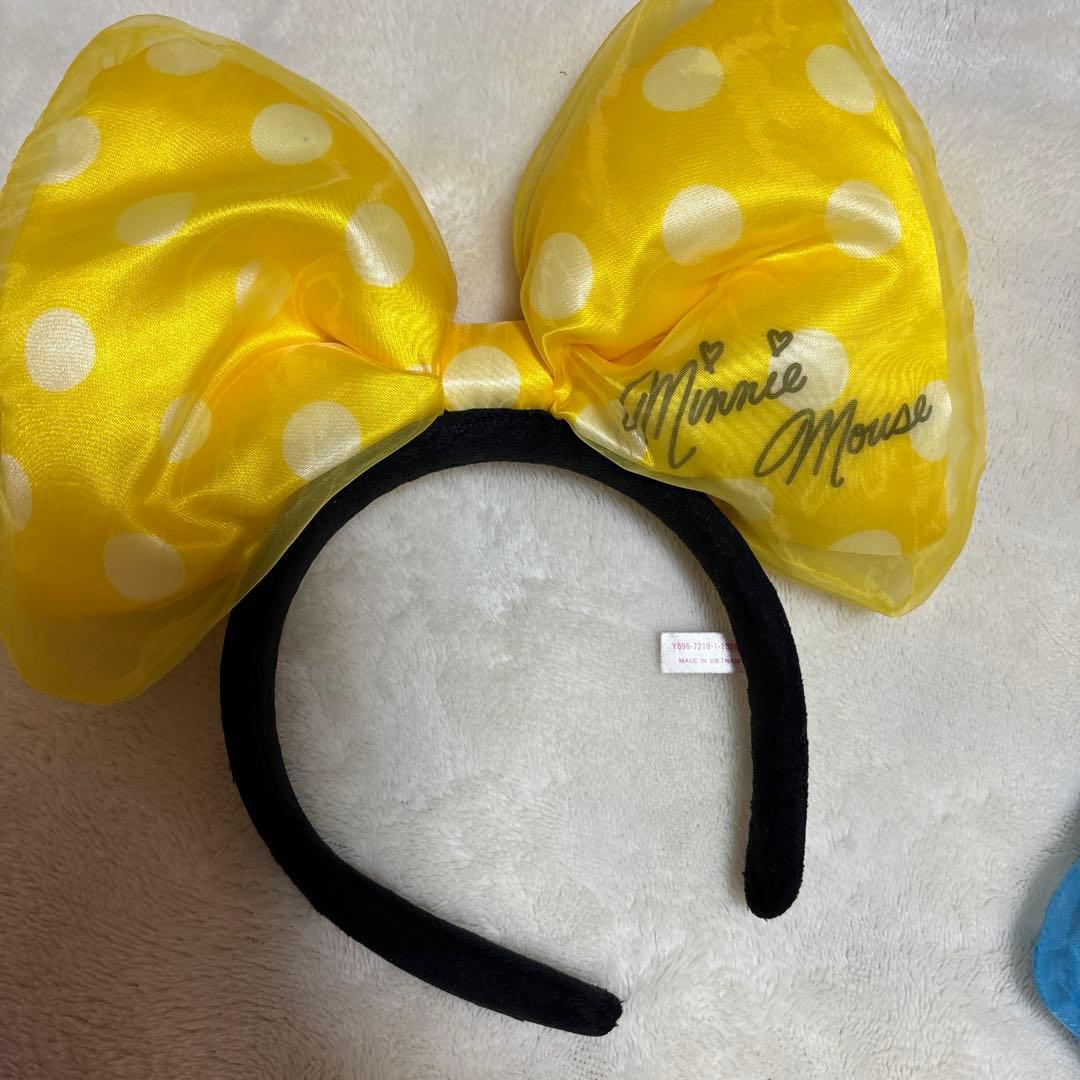 東京ディズニーリゾート　ミニー　水玉　ビッグリボンカチューシャ　5色セット