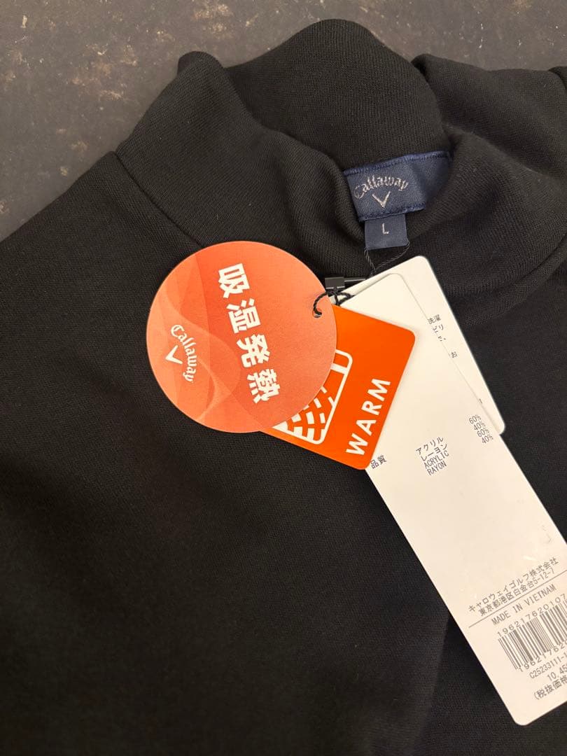 新品　キャロウェイ Callaway ゴルフウェア長袖シャツ モックネックシャツ