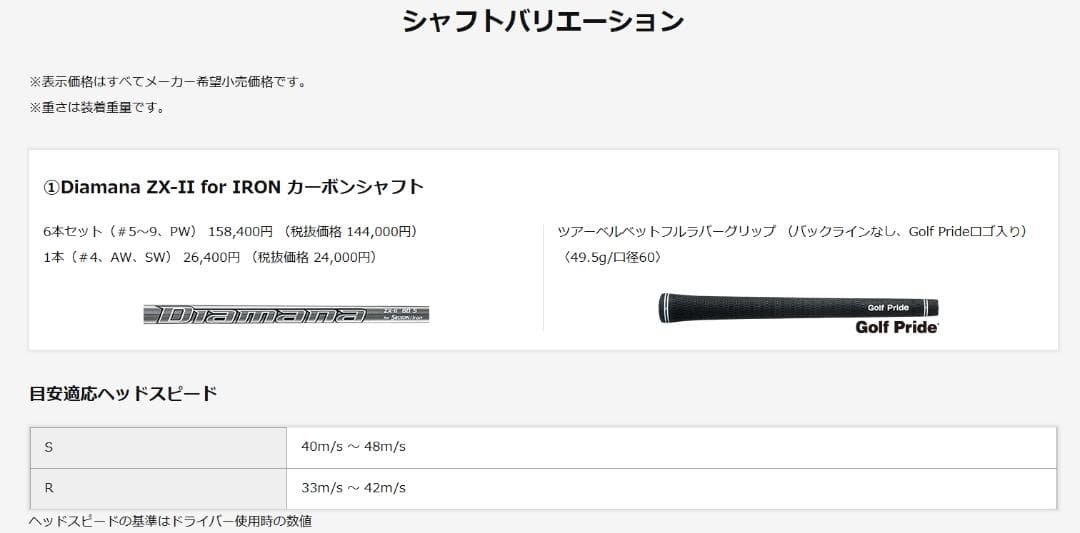 スリクソン zx4 mk2 アイアン 6本 Diamana ZX-Ⅱ 60 S