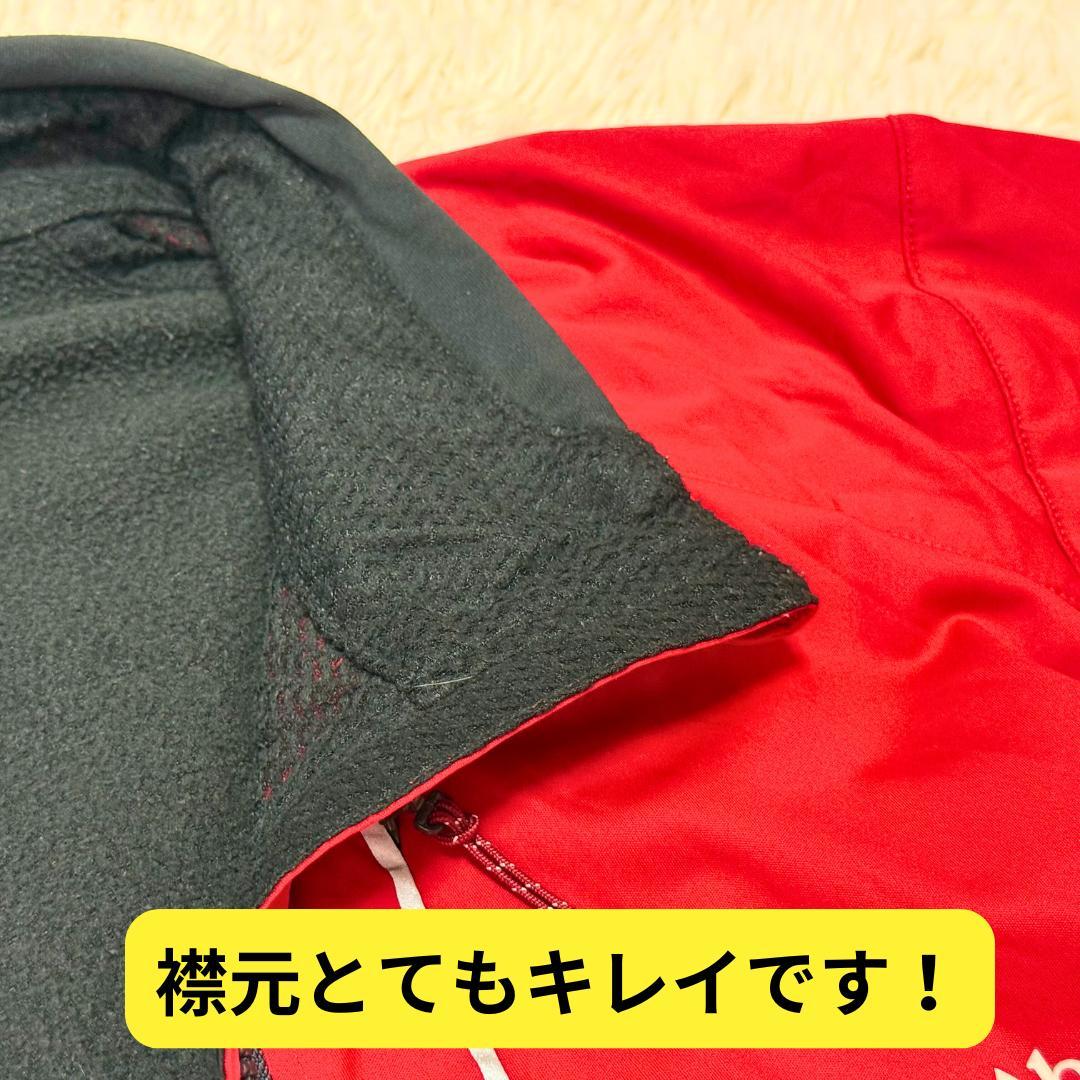 ⭐ほぼ新品　モンベル サイクルシェルジャケット　赤　L　サイクリングウェア自転車