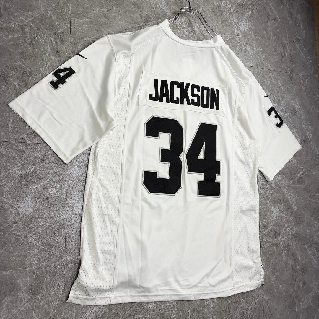 希少 NIKE NFL レイダース ボージャクソン ゲームシャツ 白　M