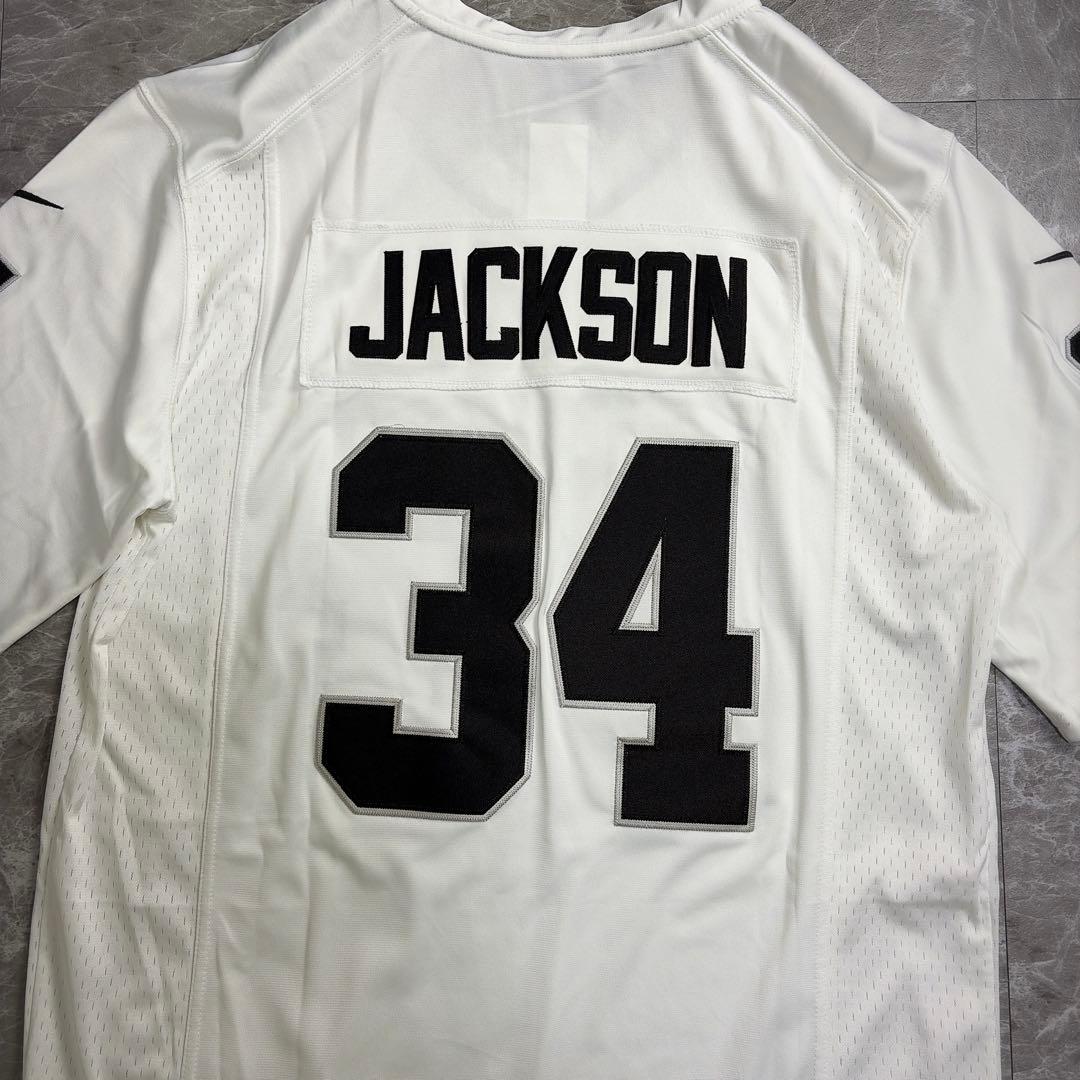 希少 NIKE NFL レイダース ボージャクソン ゲームシャツ 白　M