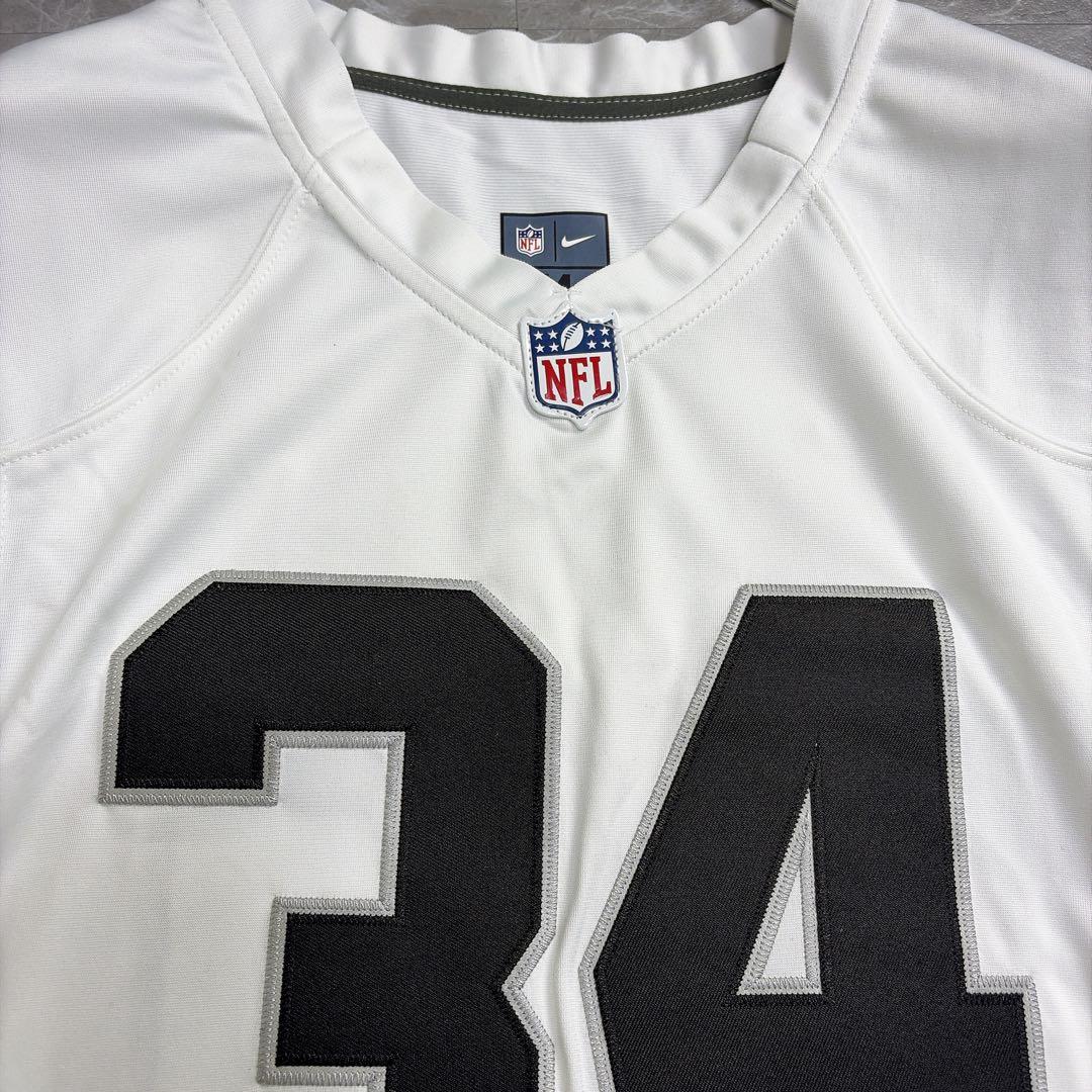 希少 NIKE NFL レイダース ボージャクソン ゲームシャツ 白　M
