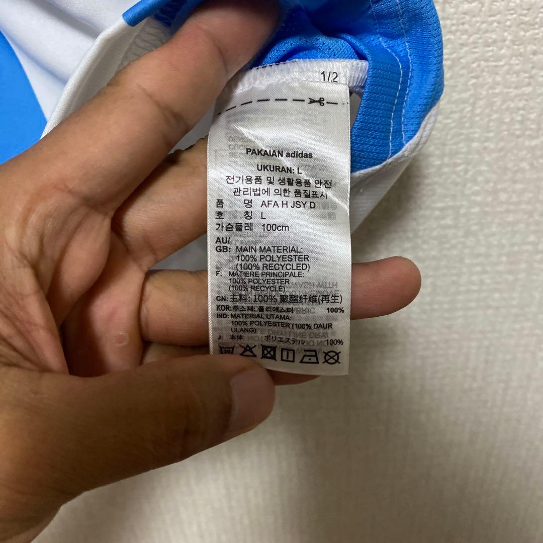 adidas　サッカー　アルゼンチン代表　オーセンティック　ユニフォーム　L
