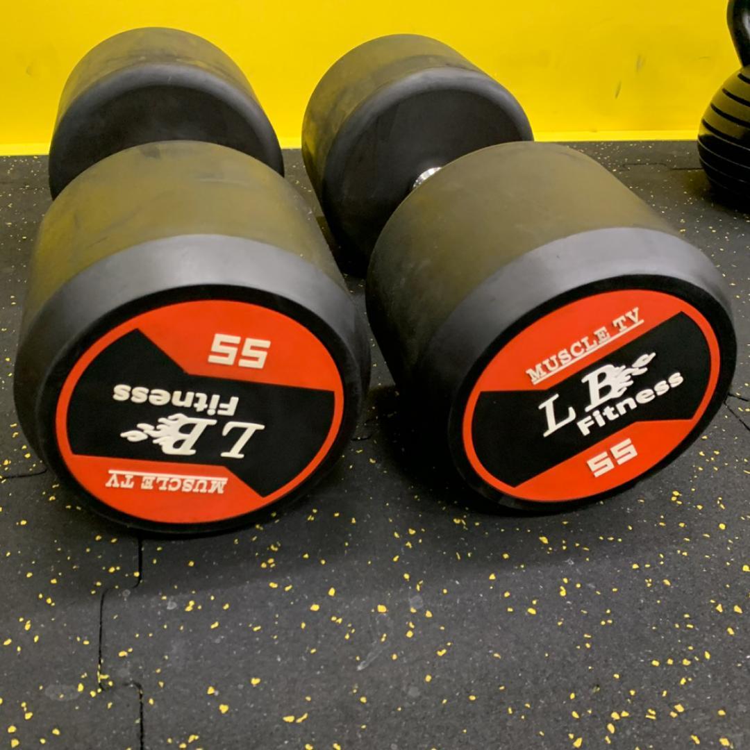 ラバー ダンベル 57.5kg × 2個 セット