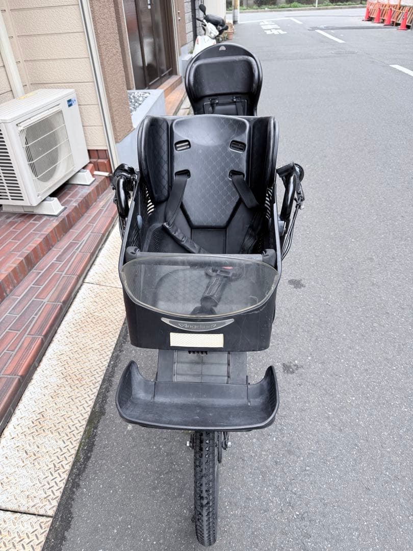大阪府　子供乗せ　ヤマハ　電動アシスト自転車 チャイルドシート付き ブラック